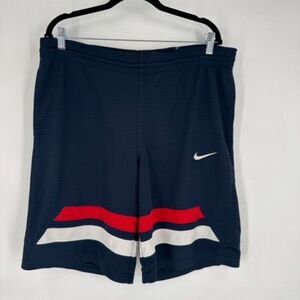 Vintage Nike Mens Colorblock Drawstring Basketball Shorts Multicolor Size Medium